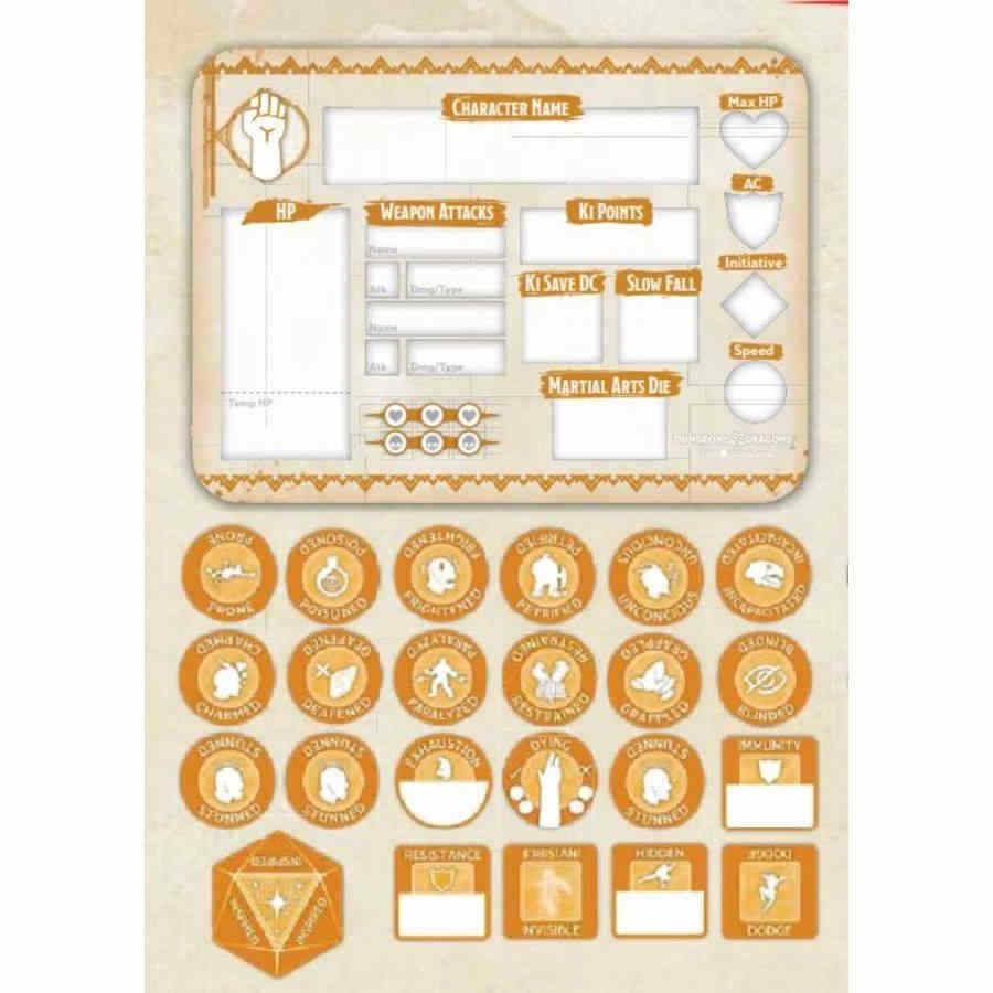 Dungeons and Dragons Monk Token Set | Odin's Place