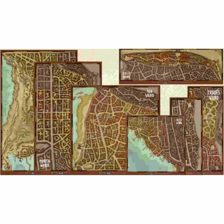 Gale Force 9 Dungeons and Dragons Waterdeep Dragon Heist Map Set | Odin's Place