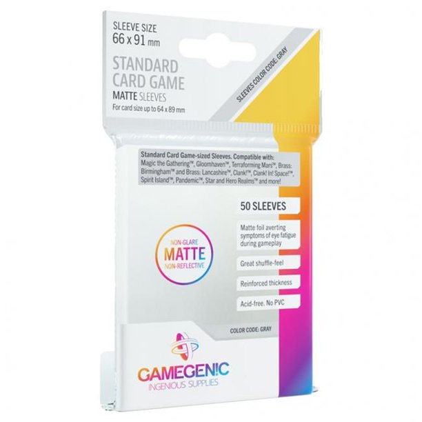 Gamegenic MATTE Standard Card Game Sleeves 66 x 91 mm | Odin's Place