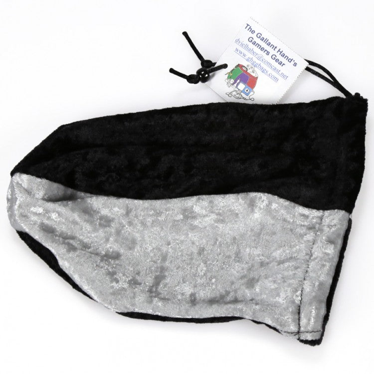 Gallant Hand Games Dice Bag: Velvet Black/Silver | Odin's Place