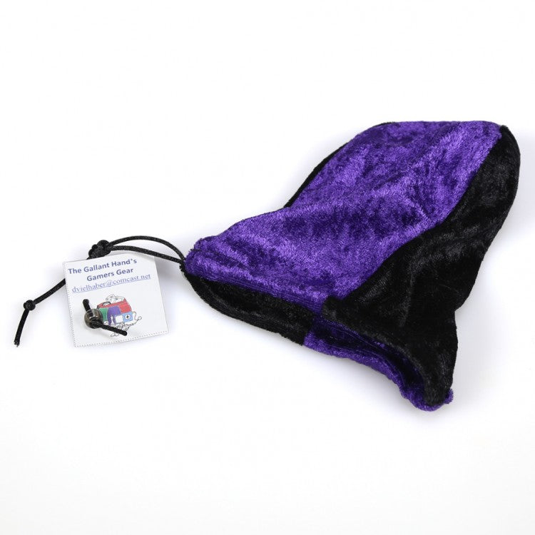 Gallant Hand Games Dice Bag: Velvet Black/Purple | Odin's Place
