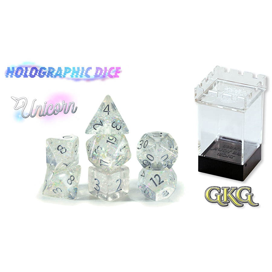 Gate Keeper Games Holographic Dice: Unicorn | Odin's Place