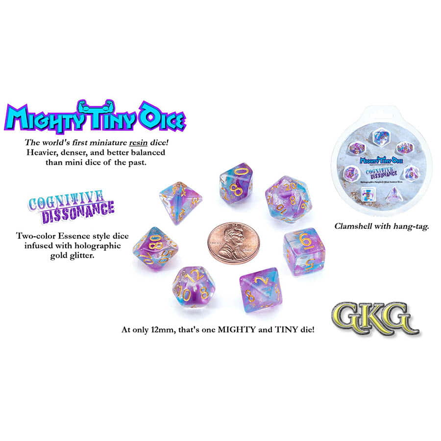 Gate Keeper Games Mighty Tiny Dice Poly 7 Set Cognitive Dissonance | Odin's Place