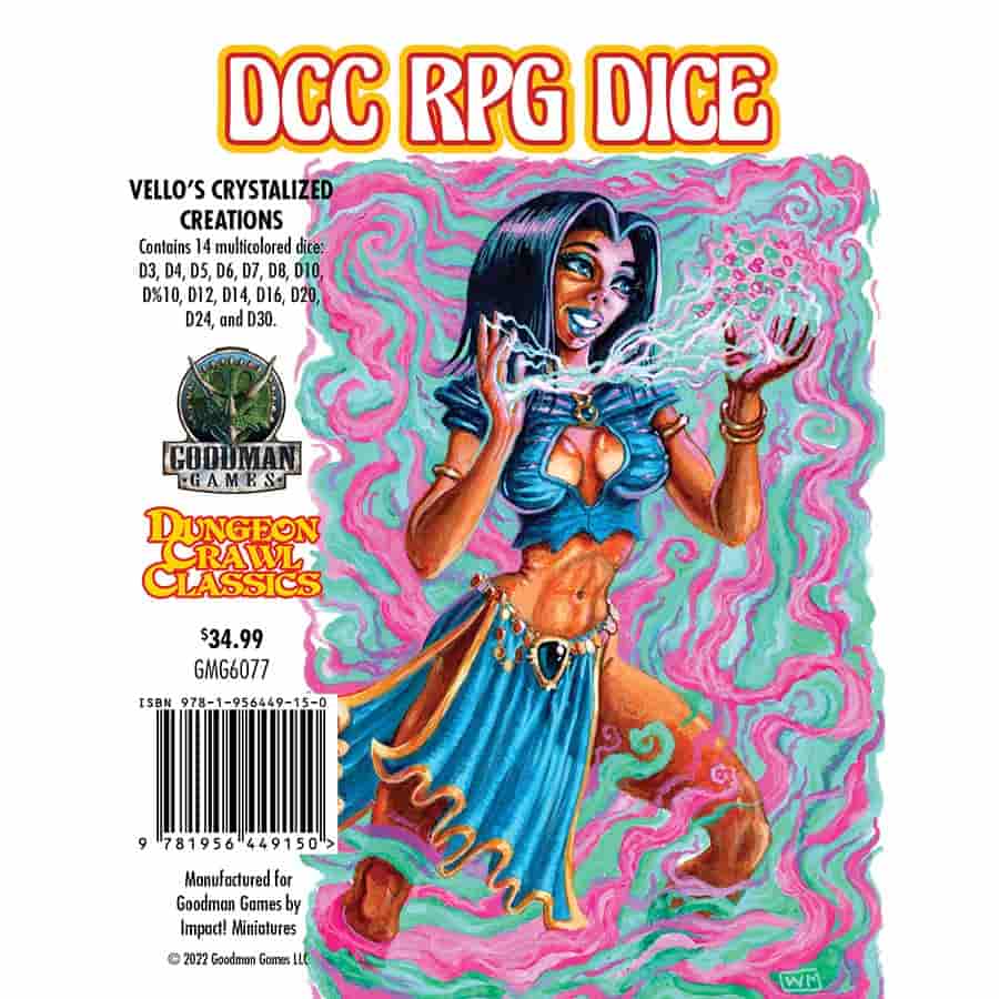 Dungeon Crawl Classic: Vello's Crystallized Creations Dice Poly Set | Odin's Place