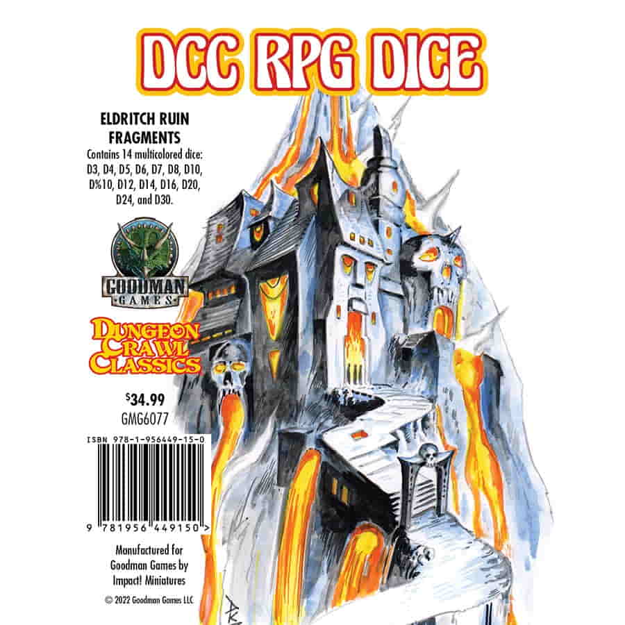 Dungeon Crawl Classic: Eldritch Ruin Dice Poly Set | Odin's Place