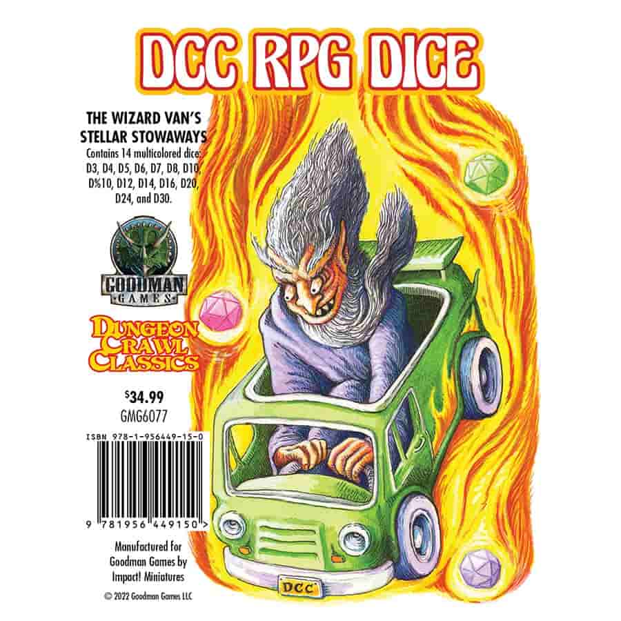 Dungeon Crawl Classic: The Wizard Van's Stellar Stowaways Dice Poly Set | Odin's Place