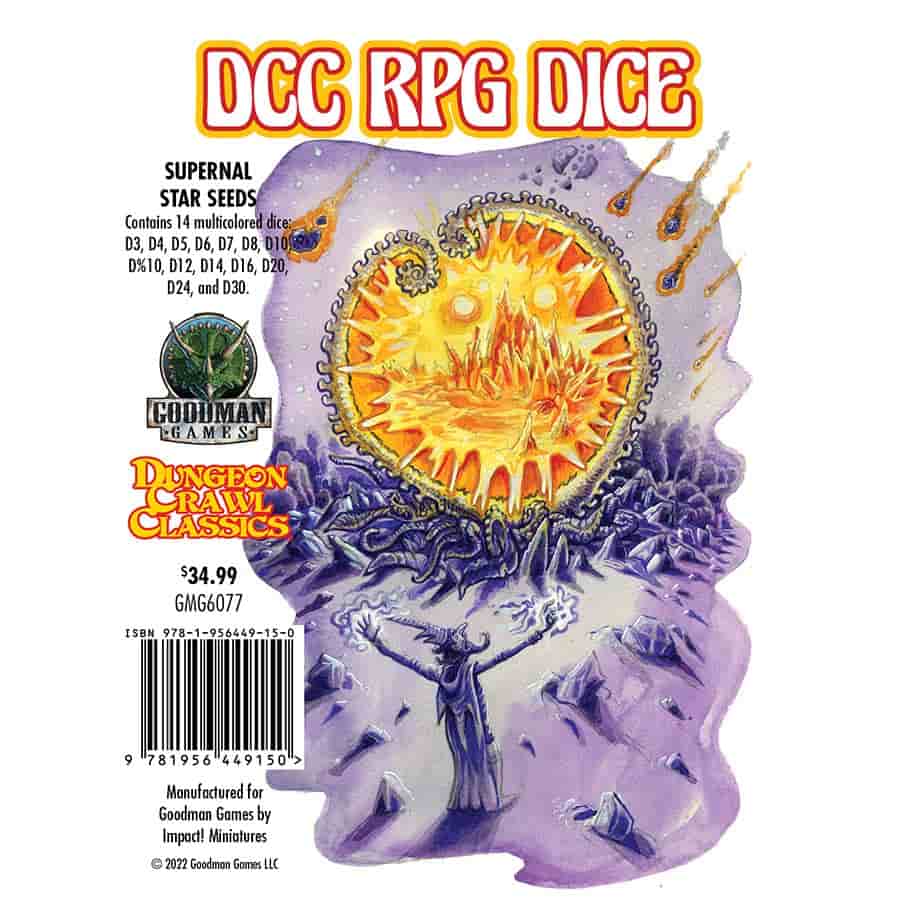Dungeon Crawl Classic: Supernatural Star Seeds Dice Poly Set | Odin's Place