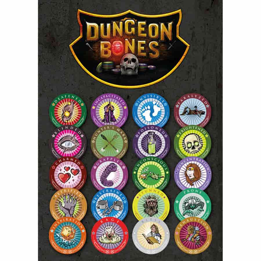 Dungeon Bones RPG Condition Chips | Odin's Place