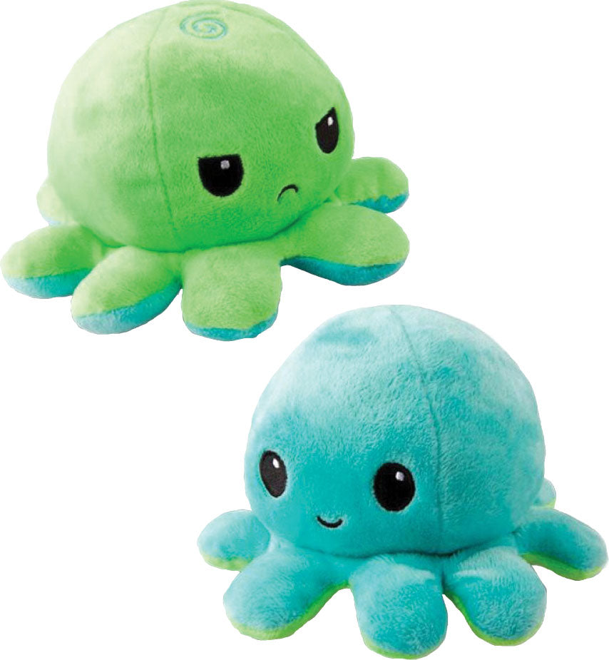 Plush Reversible Octopus: Green and Aqua | Odin's Place
