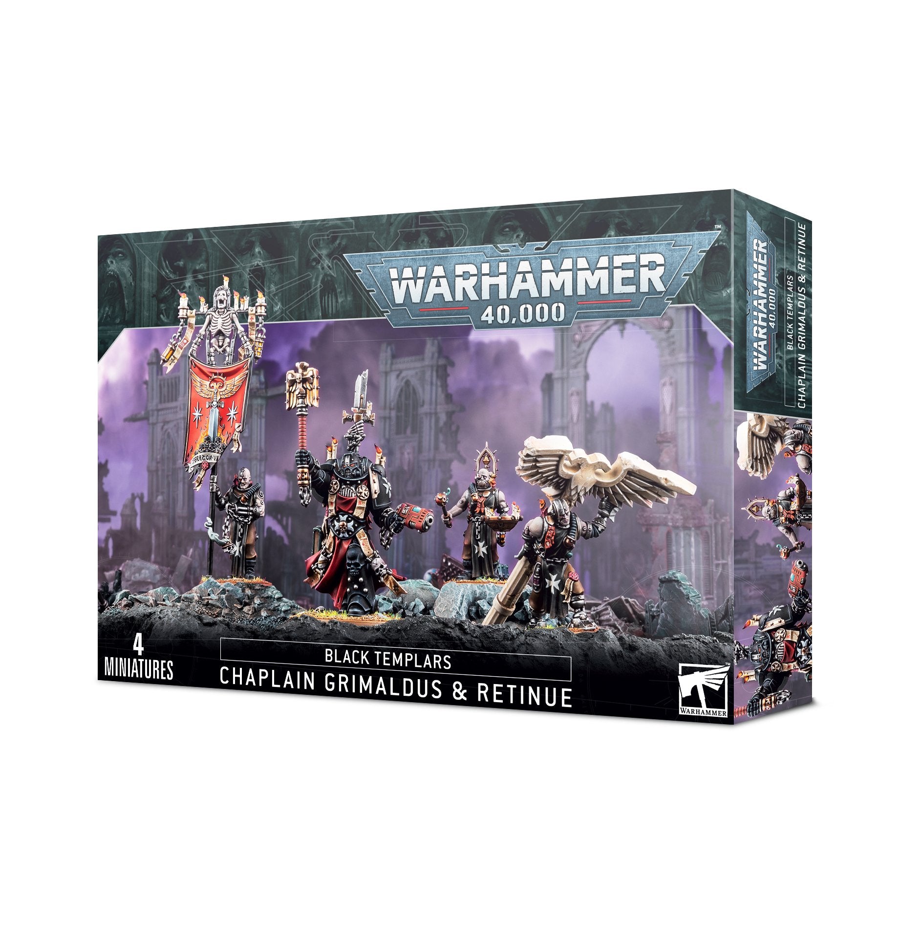 Warhammer 40K: Black Templars Grimaldus and Retinue | Odin's Place