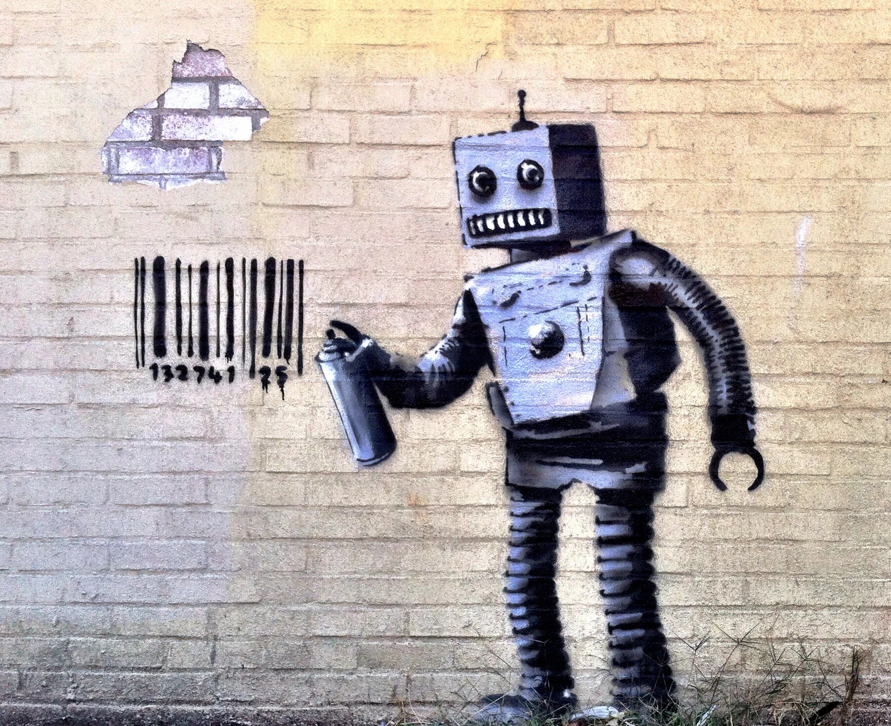 Jigsaw Puzzle: Banksy Tagging Robot | Odin's Place