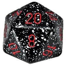 Chessex d20 34mm Speckled Space | Odin's Place