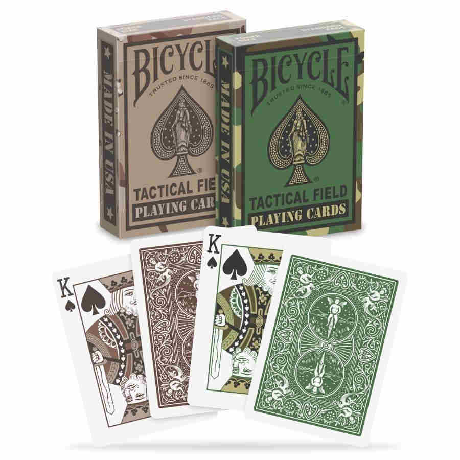 Bicycle Playing Cards: Camo Green and Brown | Odin's Place