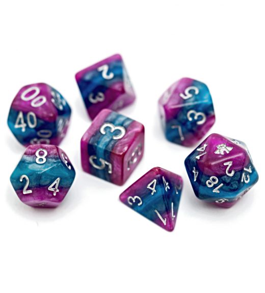 Halfsies Thought Dice Reality Shards Poly 7 Set | Odin's Place