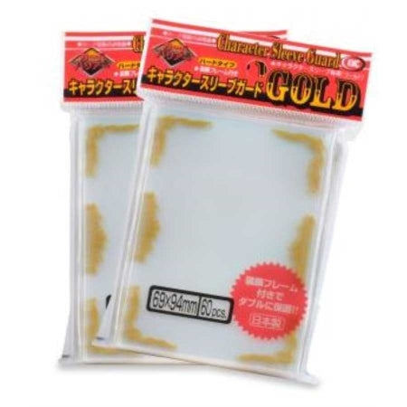 KMC Sleeves: Over-Sized Character Sleeve Guards - Clear Gold Scroll (60) | Odin's Place