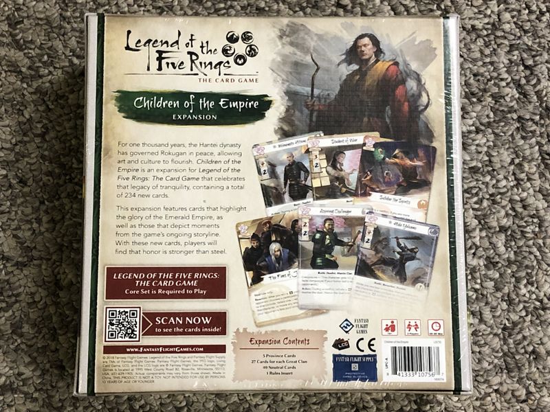 Legend of the Five Rings: The Card Game – Children of the Empire Expansion | Odin's Place