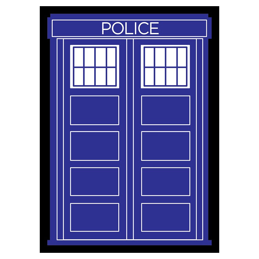Legion Art Sleeves: Police Box with Black Border | Odin's Place