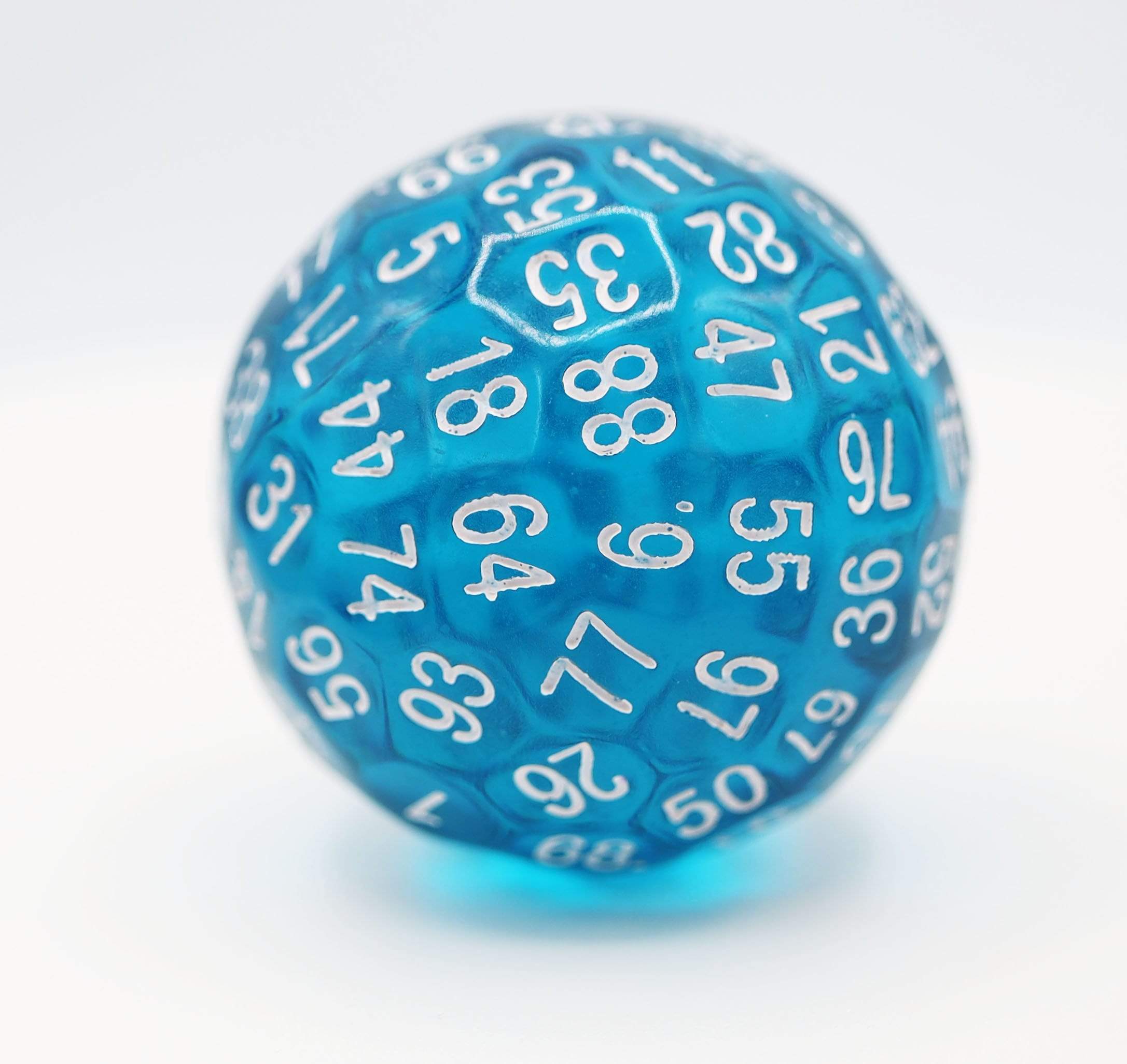 Foam Brain 45mm  D100 - Translucent Teal with White | Odin's Place