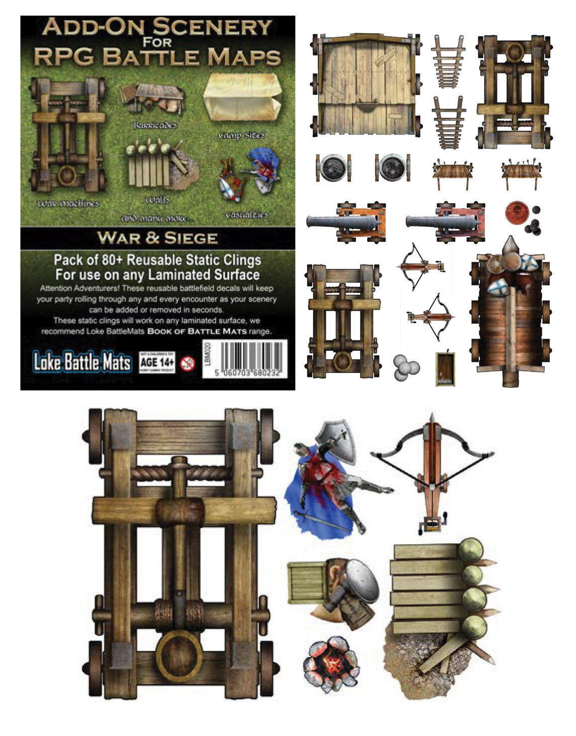 Battle Mats: Add On Scenery - War and Siege | Odin's Place