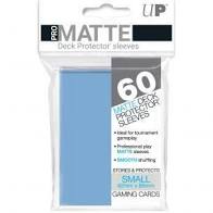 Ultra Pro Pro Matte Small Size Deck Protector Sleeves: Light Blue 60 ct | Odin's Place