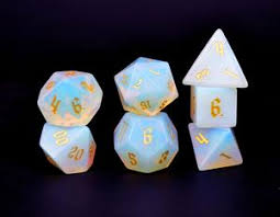 Level Up Dice Opalite Poly 7 Set | Odin's Place