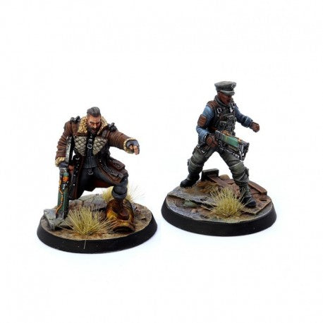Fallout Wasteland Warfare: Brotherhood of Steel Elder Maxon and Captain Kells | Odin's Place