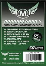 Mayday Game Sleeves: Premium Card Sleeves 63.5mm x 88.5mm Dark Green | Odin's Place