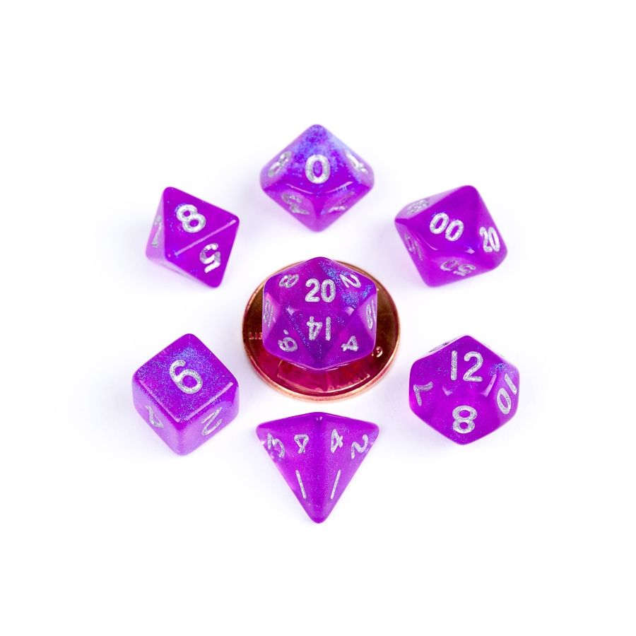 MDG Poly 7 Set: Stardust Purple with Silver | Odin's Place