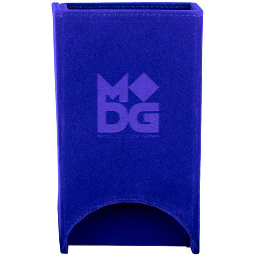 MDG Fold Up Velvet Dice Tower Blue | Odin's Place
