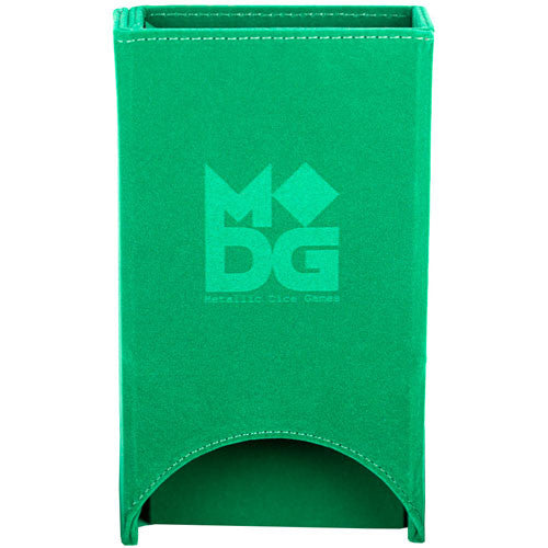 MDG Fold Up Velvet Dice Tower Green | Odin's Place
