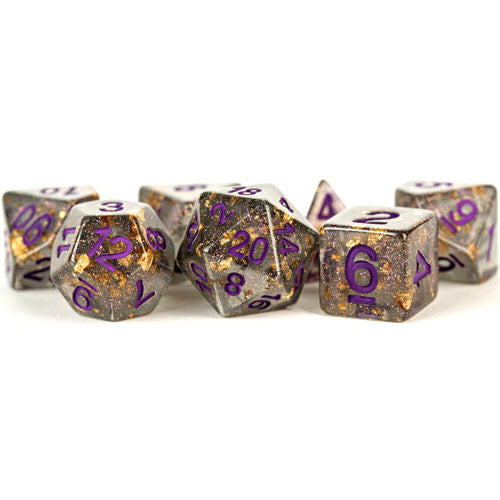 MDG Gray and Gold Foil Poly 7 set | Odin's Place