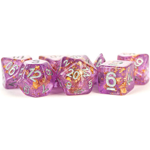 MDG Purple and Gold Foil Poly 7 set | Odin's Place