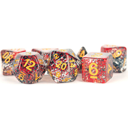 MDG Particle Red and Black Poly 7 Set | Odin's Place