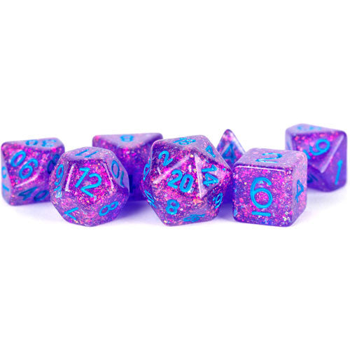 MDG Flash Dice Purple Poly 7 Set | Odin's Place