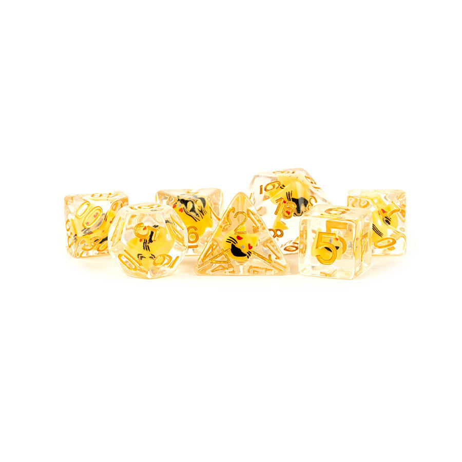 MDG Cat Dice Poly 7 Dice Set | Odin's Place