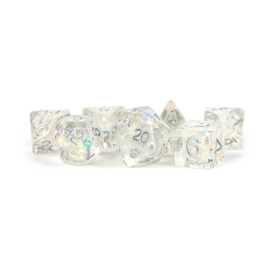 MDG Rainbow Frost Poly 7 Dice Set | Odin's Place