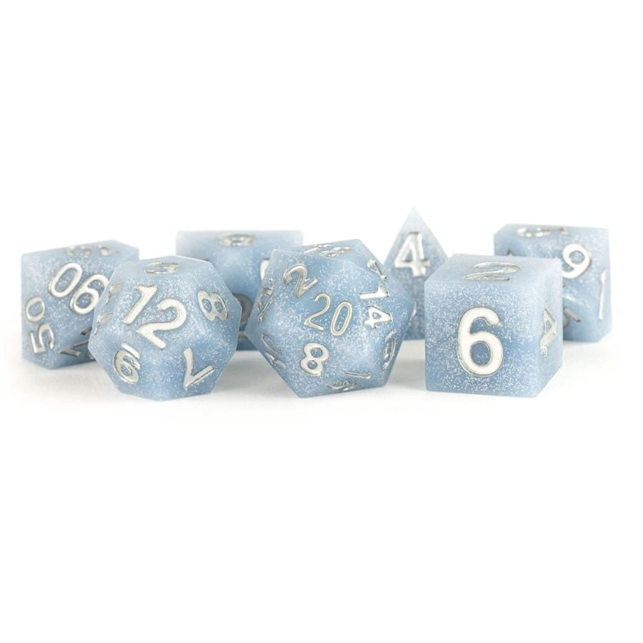MDG Dice: Sharp-Edge Glacial Debris Rubber Poly 7 Set | Odin's Place