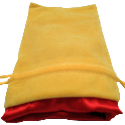 FanRoll Dice Bag Gold Velvet and Red Satin | Odin's Place