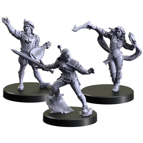 The Witcher RPG Miniatures: Characters 1 - Geralt, Yennefer, Dandelion | Odin's Place