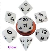 MDG Mini Resin Glow Clear with Black  Poly 7 Set | Odin's Place