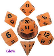 MDG Mini Resin Glow Orange Poly 7 Set | Odin's Place