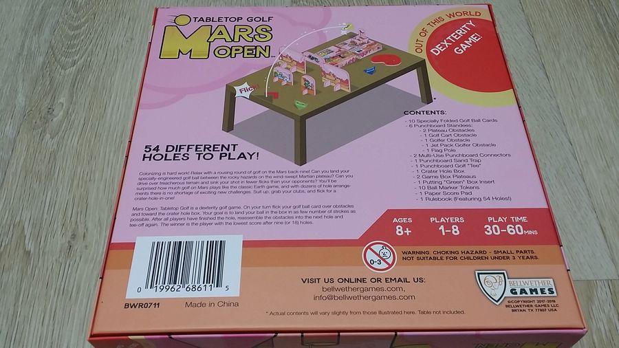 Mars Open Tabletop Golf | Odin's Place