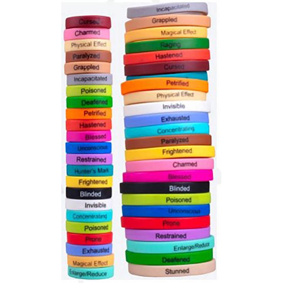 MONSTER CONDITION RINGS: LARGE AND SMALL MINIS (120 BULK) | Odin's Place