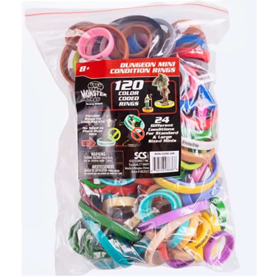 MONSTER CONDITION RINGS: LARGE AND SMALL MINIS (120 BULK) | Odin's Place