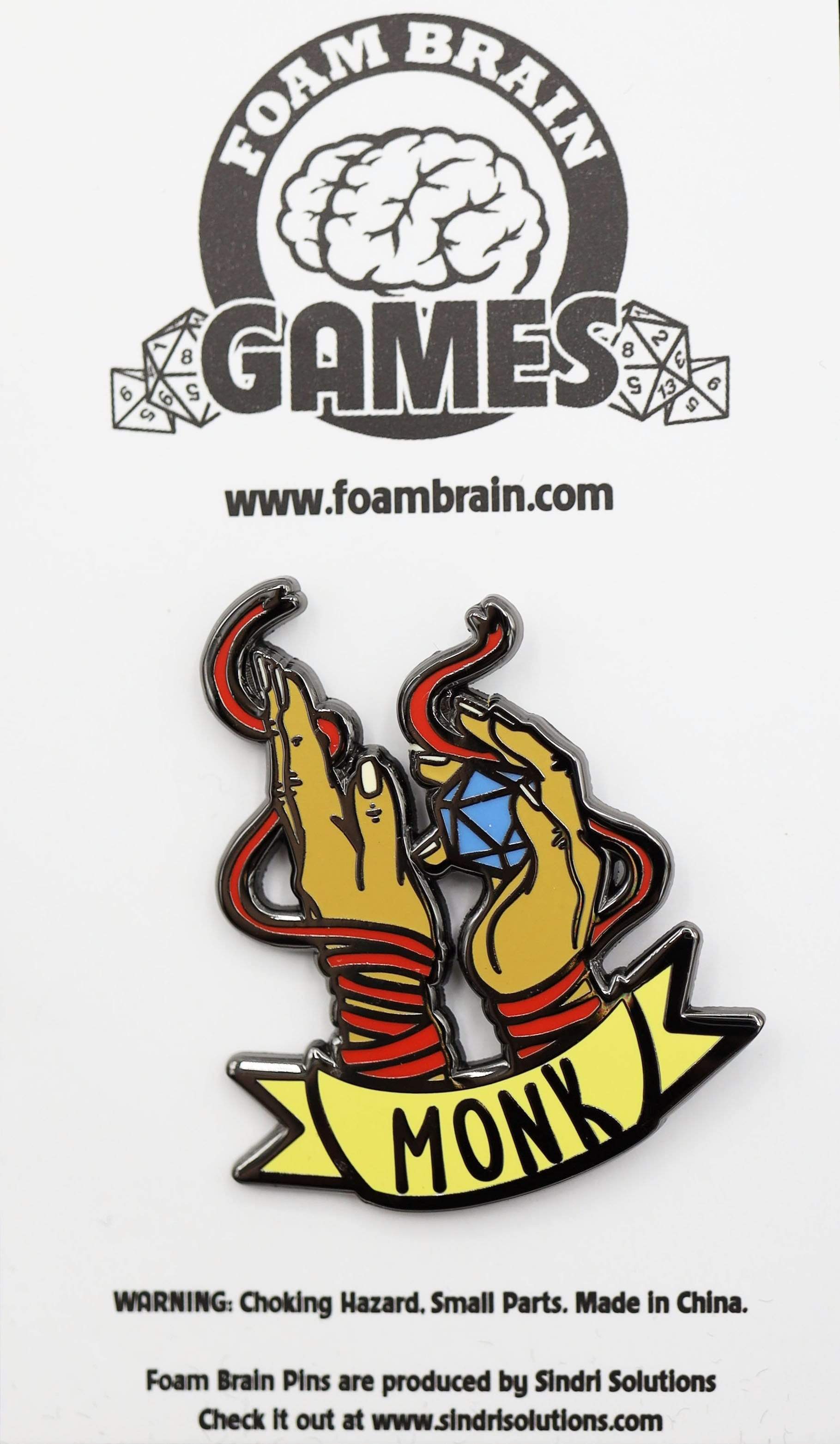 Foam Brain Pin: Class Banner Monk | Odin's Place