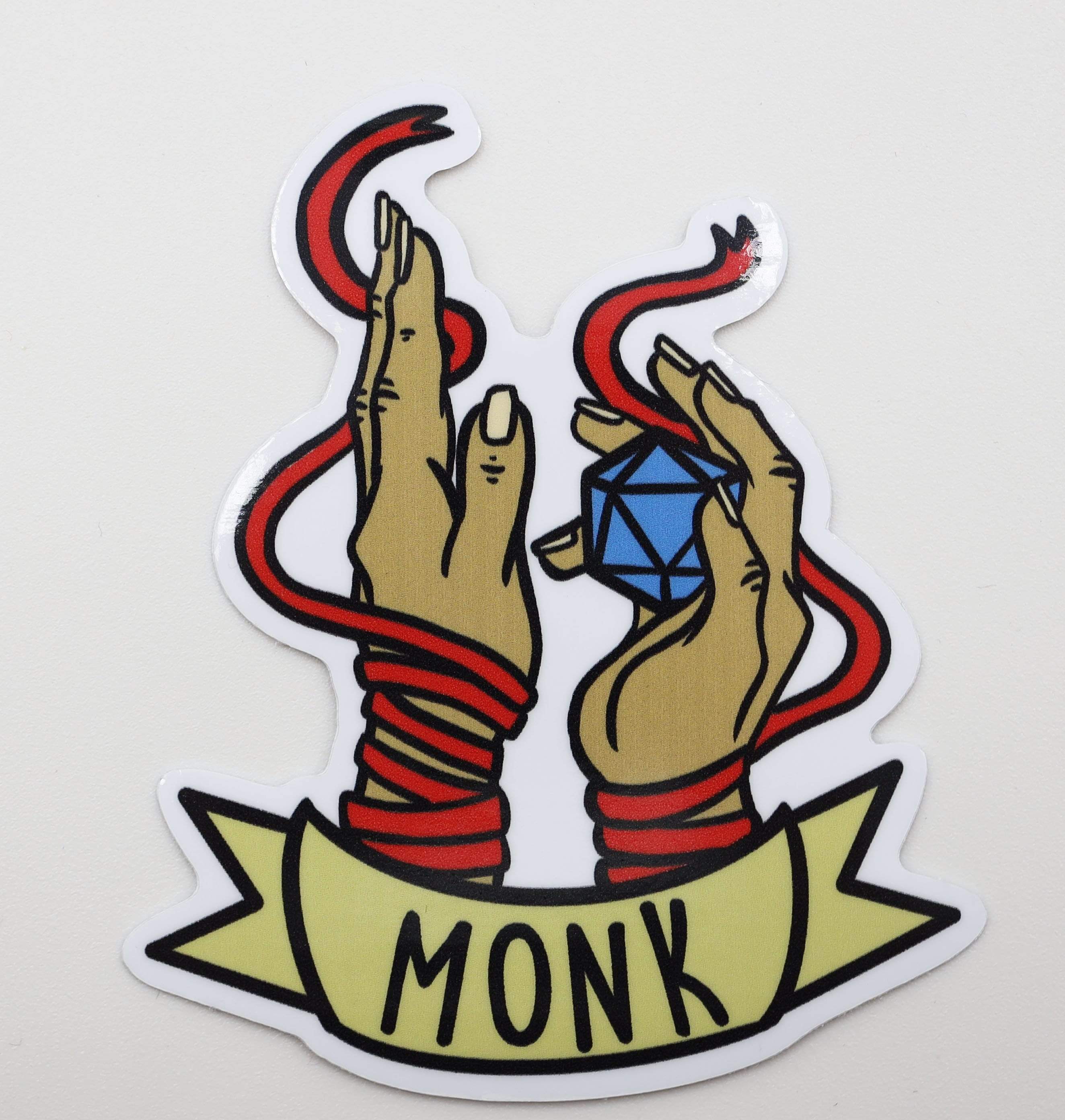 Foam Brain Banner Class Sticker: Monk | Odin's Place