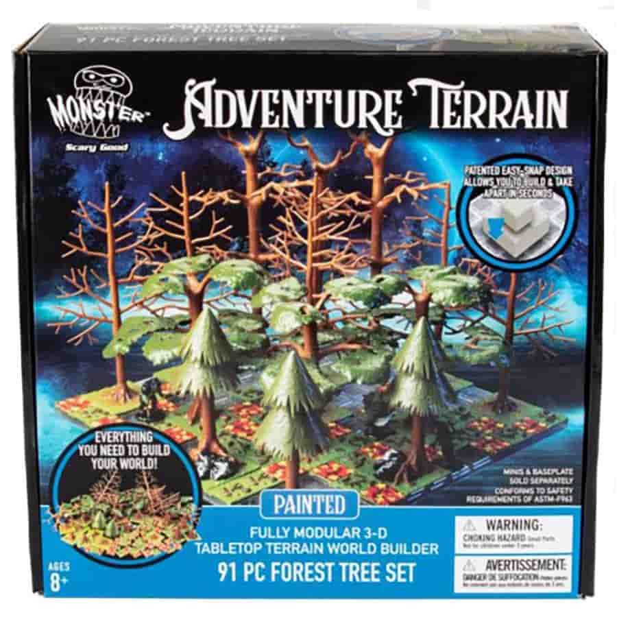 MONSTER ADVENTURE TERRAIN: PAINTED FOREST TREE SET (91 PIECES) | Odin's Place