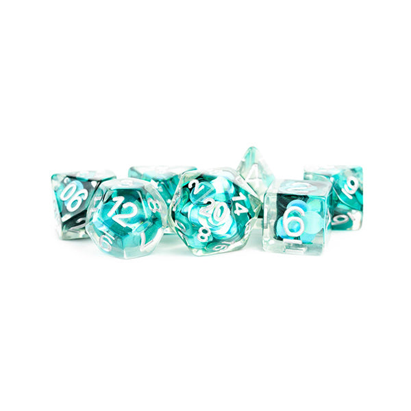 MDG Mermaid Scaled Poly 7 Dice Set | Odin's Place