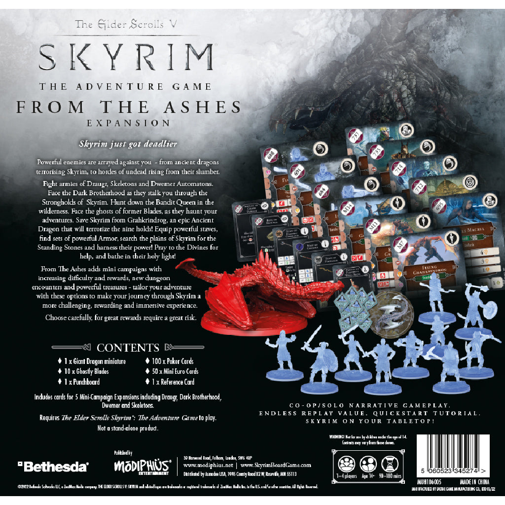 Skyrim the Board Game: From the Ashes Expansion | Odin's Place
