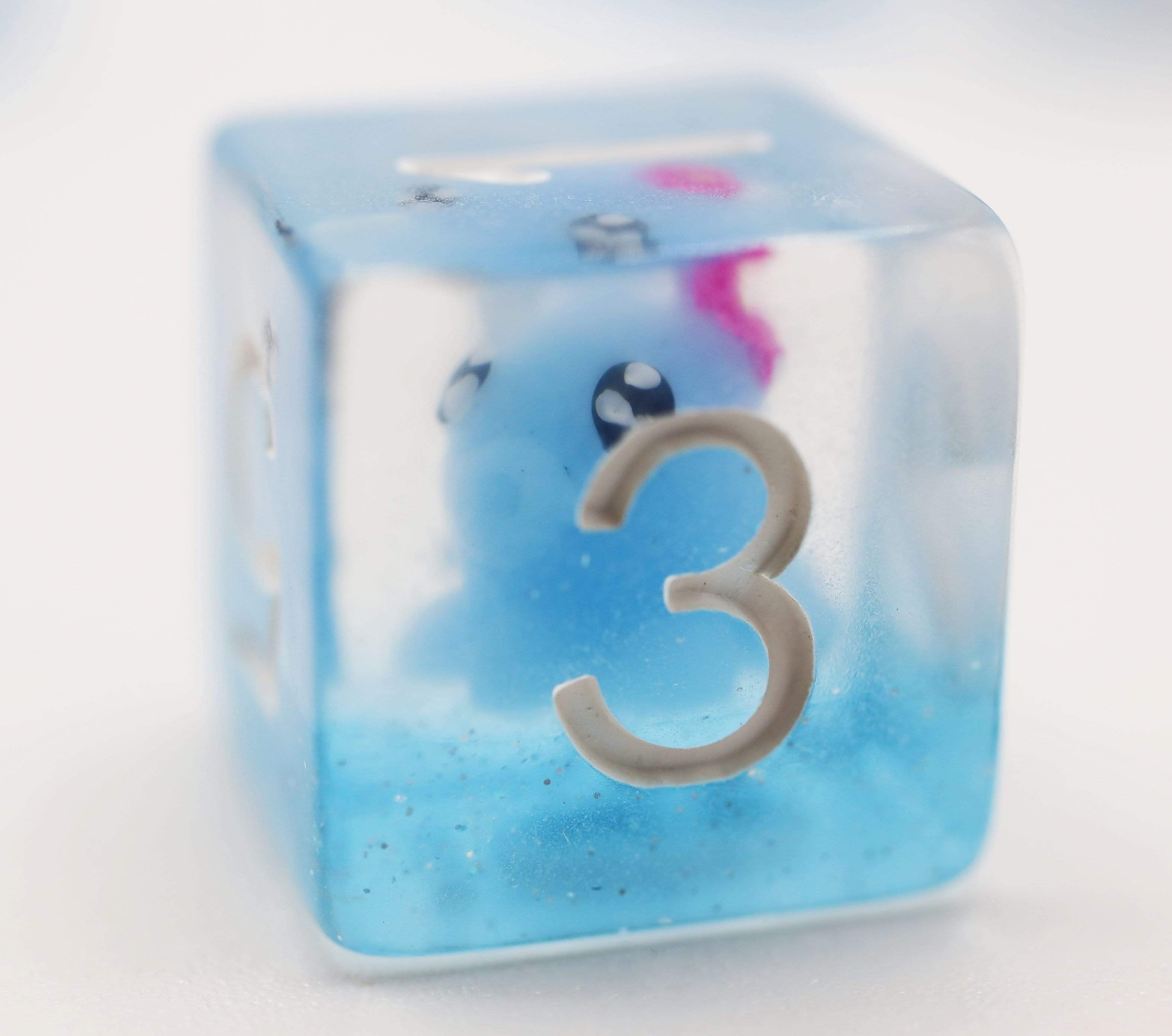 Foam Brain Blue Octopus RPG Dice Set | Odin's Place
